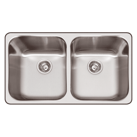 Abey Nuqueen Daintree Inset Dbl Bowl Pack One Tap Hole - Burdens Plumbing