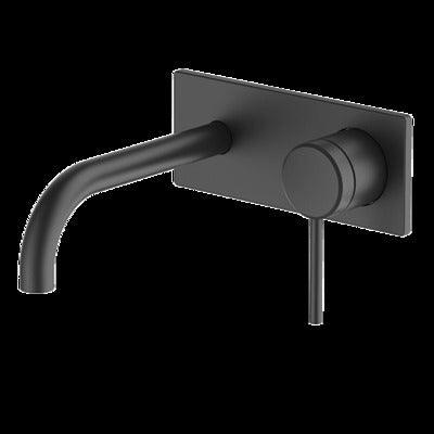 Abey Poco Wall Set 165mm Black 6B-Ws165-B - Burdens Plumbing