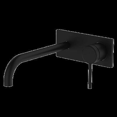 Abey Poco Wall Set 220mm Black 6B-Ws220-B - Burdens Plumbing