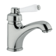 Abey Provincial Single Lever Basin Mixer Porc Handle B/Nickel - Burdens Plumbing