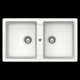 Abey Schock Typos Double Bowl Sink Alpina - Burdens Plumbing
