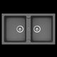 Abey Schock Typos Double Bowl Sink Croma Tn200Cr - Burdens Plumbing