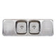 Acero S/S Sink 2B-2D 1500X500 1T By Seima(Seima P#:Sks-002-1T) - Burdens Plumbing