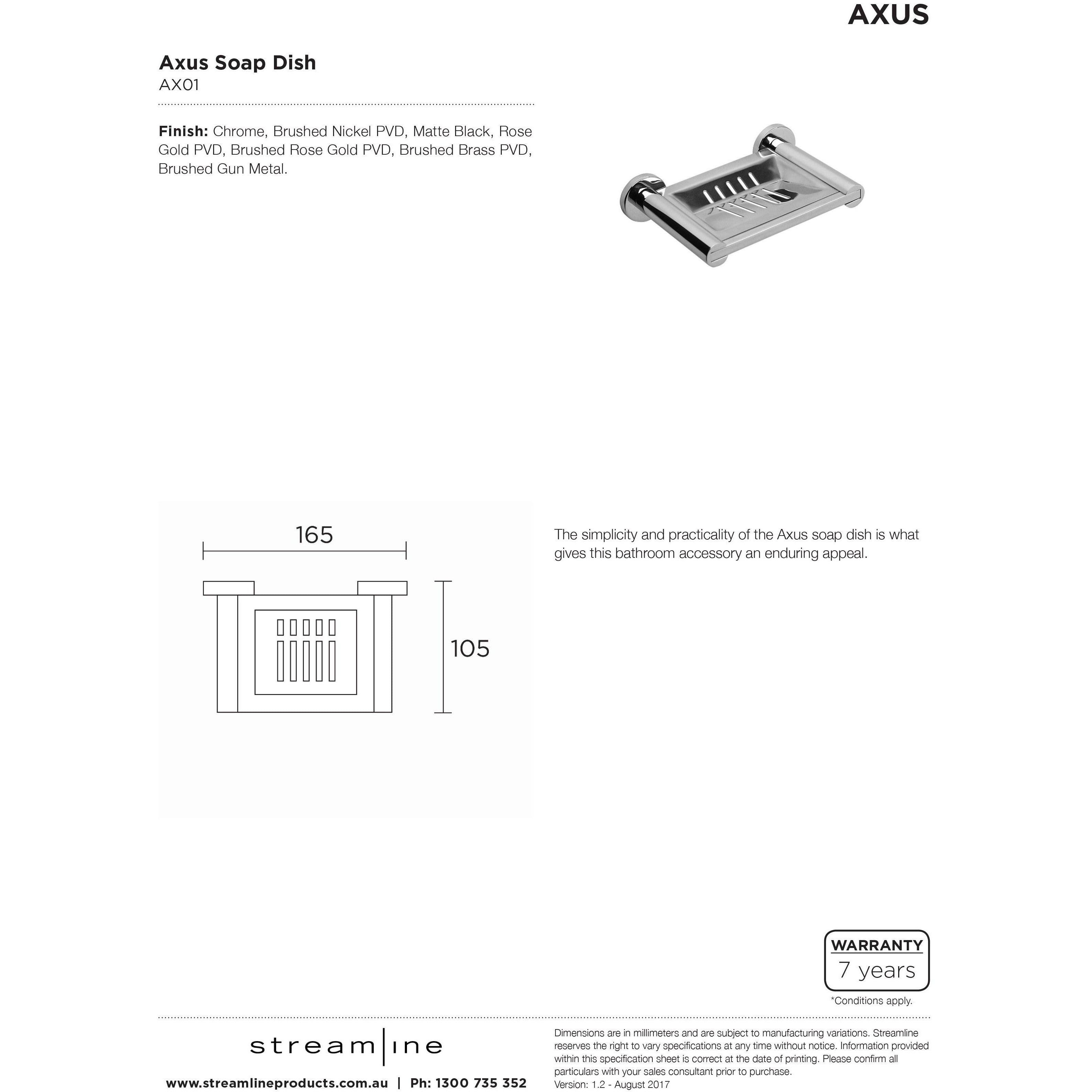 Arcisan Axus Soap Dish Chrome Ax01 C - Burdens Plumbing