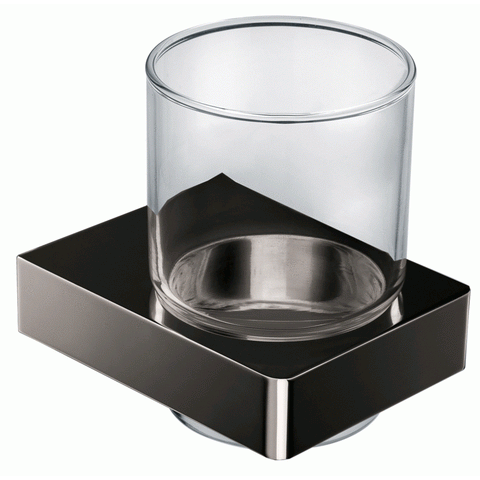 Arcisan Eneo Glass Holder Matt Black - Burdens Plumbing