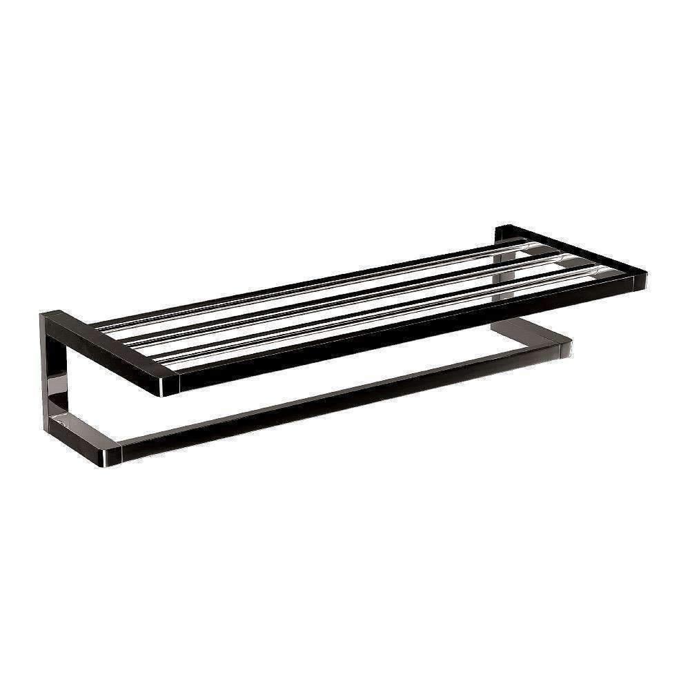 Arcisan Eneo Towel Rack With Rail 60Cm Matt Black - Burdens Plumbing