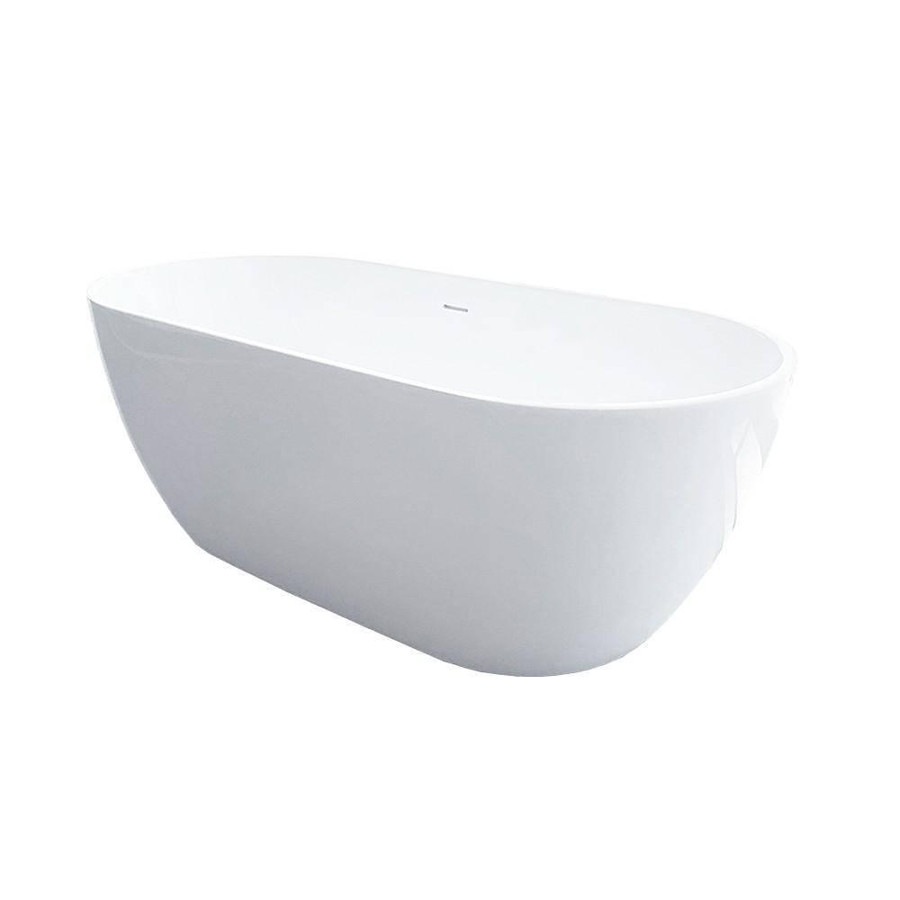 Arcisan Synergii 1650 F/Standing Bath Acrylic Gloss White - Burdens Plumbing
