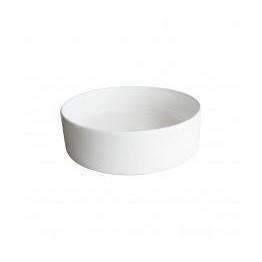 Arcisan Xoni Thin Round Above Counter Basin 400mm Dia White - Burdens Plumbing