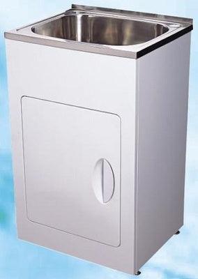 Aussie Life 35Lt Compact Laundry Trough & Cabinet 450X550X882mm Blt-450 - Burdens Plumbing