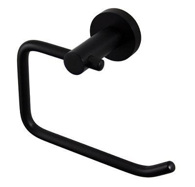 Aussie Life Round Curved Toilet Roll Holder Matte Black Ch-5051 - Burdens Plumbing