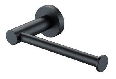 Aussie Life Round Straight Toilet Roll Holder Matte Black Ch-5051-1 - Burdens Plumbing