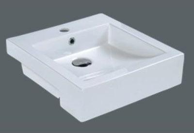 Aussie Life Semi Recessed Basin 420X470X150mm 1Th Mg-8050-I - Burdens Plumbing