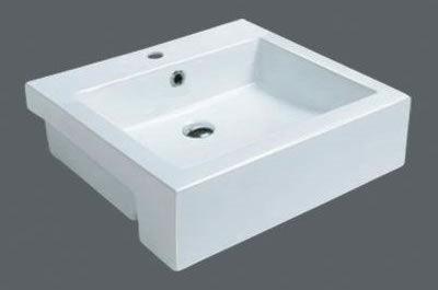 Aussie Life Semi Recessed Basin 500X480X140mm 1Th Mg-8050H - Burdens Plumbing