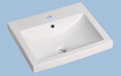 Aussie Life Square Inset/Counter Basin White 3Th Mg-7028Ab - Burdens Plumbing