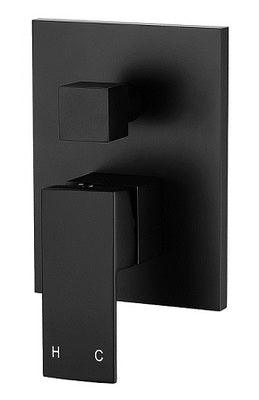 Aussie Life Square Shower Mixer With Diverter Matte Black Cha-43D - Burdens Plumbing