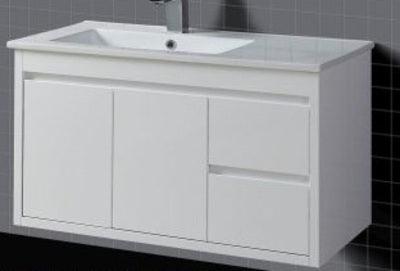 Aussie Life Wall Hung Vanity 900mm 3Th Rh Drawers Jwd-900-3Th-R - Burdens Plumbing