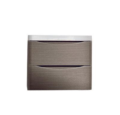 Belbagno Ancona 600mm Wall Hung Vanity Silver Oak 600 X 420 X 450 - Burdens Plumbing
