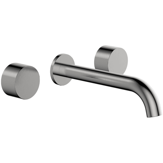 Bella Vista Capri Simply Round Spindles And Spout Wall Brushed Nickel - Burdens Plumbing