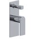 Bella Vista Cresta Shower Flick Mixer With Diverter Chrome - Burdens Plumbing