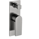Bella Vista Cresta Shower Flick Mixer With Diverter Gun Metal - Burdens Plumbing
