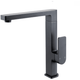 Bella Vista Ikon Flores Square Neck Sink Mixer Matte Black - Burdens Plumbing
