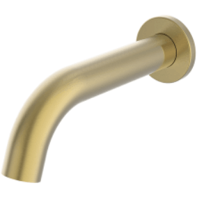 Bella Vista Ikon Hali Curved Spout Brushed Gold - Burdens Plumbing