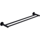 Bella Vista Mica Double Towel Bar 800mm Black - Burdens Plumbing