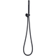 Bella Vista Round Hand Shower On Wall Outlet Bracket (Short) Black - Burdens Plumbing