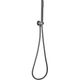 Bella Vista Round Hand Shower On Wall Outlet Bracket (Short) Gun Metallic - Burdens Plumbing