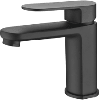 Bella Vista Supra Basin Mixer Black - Burdens Plumbing