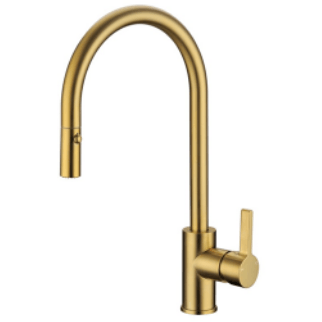 Bella Vista Valerie Sink Mixer Brushed Gold - Burdens Plumbing