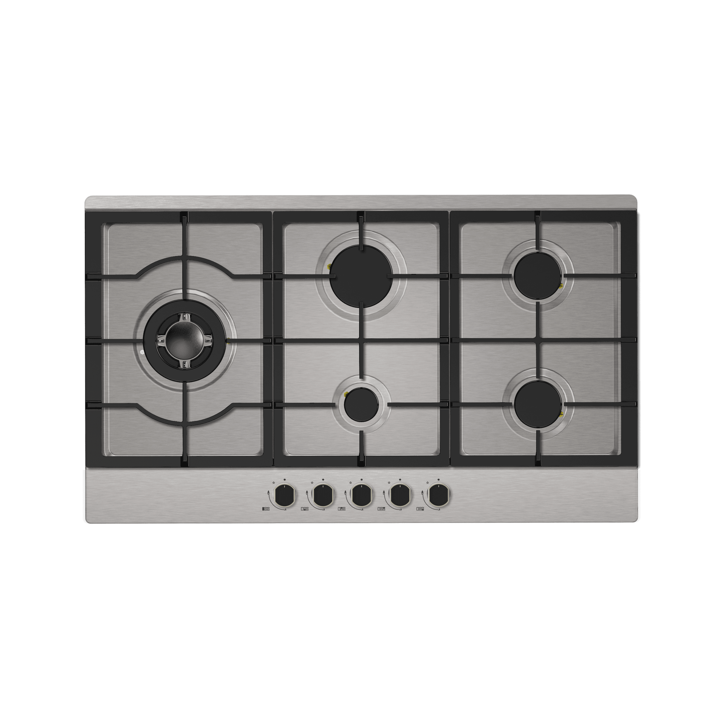 Bestlink Midea 90Cm Gas Cooktop Stainless Steel 5 Burner 90G50Me0