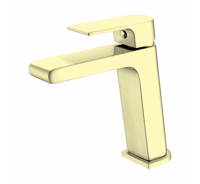 Bianca Basin Mixer Brushed Gold - Burdens Plumbing