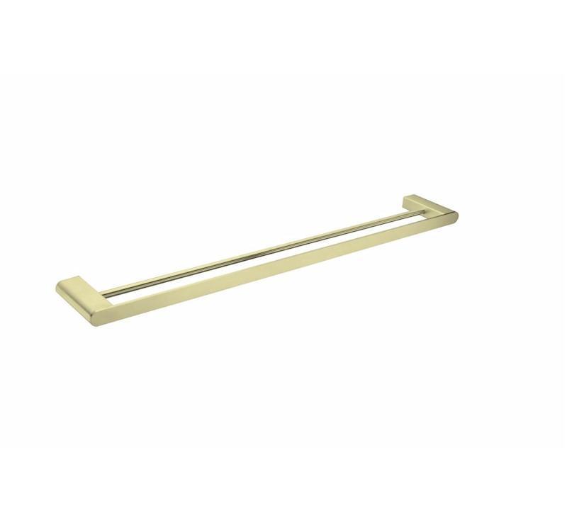 Bianca Double Towel Rail 800mm Brushed Gold - Burdens Plumbing