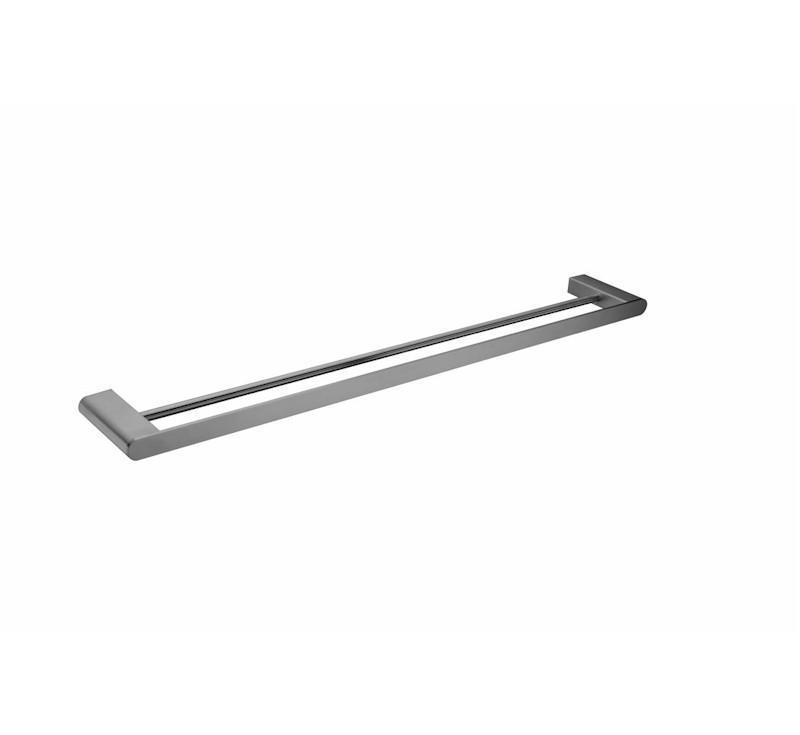 Bianca Double Towel Rail 800mm Gun Metal Grey - Burdens Plumbing