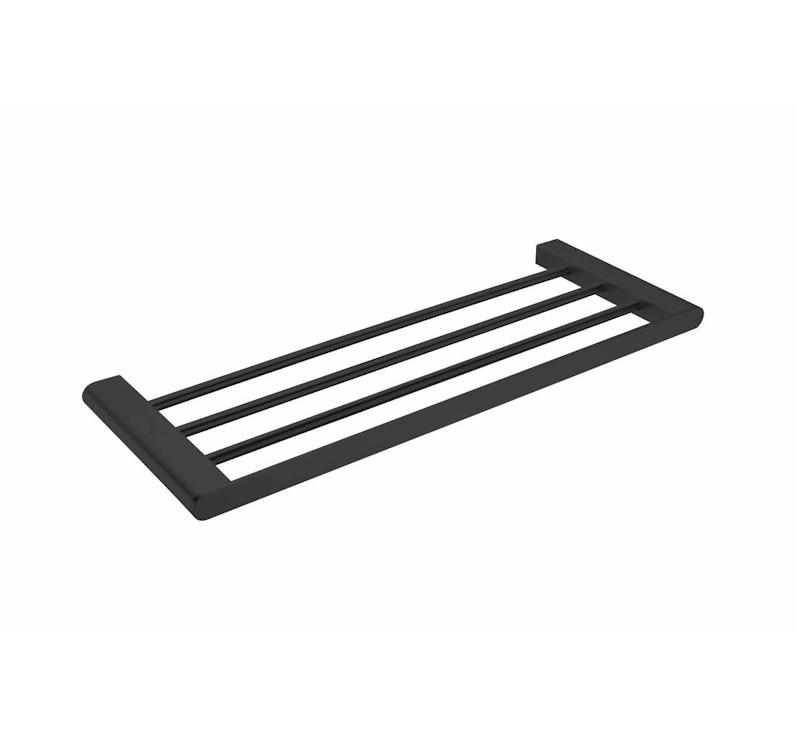 Bianca Towel Rack Matt Black - Burdens Plumbing