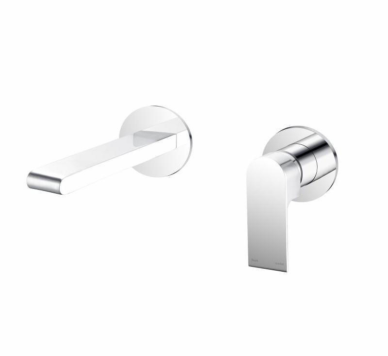 Bianca Wall Basin Mixer Separate Back Plate Chrome - Burdens Plumbing