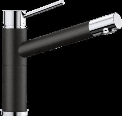 Blanco Alta Single Lever Mixer Tap Rock Grey & Chrome Altag - Burdens Plumbing