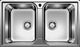 Blanco Lemis Double Bowl Bowl S/S Sink 29Lt Lemis8Ifk5 - Burdens Plumbing