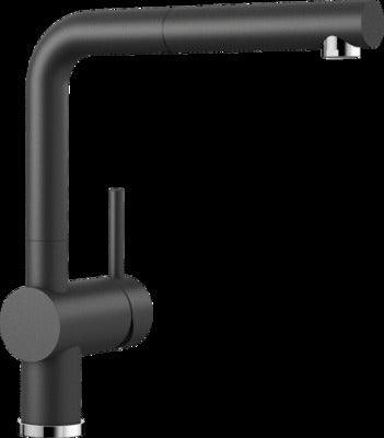 Blanco Linus-S Anthracite Pull Out Sink Mixer Linussa - Burdens Plumbing