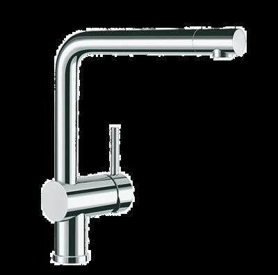 Blanco Linus-S Sink Mixer With Pull Out Spray Chrome Linuss - Burdens Plumbing