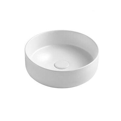 Bnk Naga Apb-03360-Wh Above Counter Basin 360 X 360 X 115mm Gloss White - Burdens Plumbing