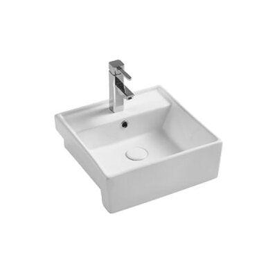 Bnk Naga Apb-04400-Wh Semi Recessed Basin 400 X 400 X 140mm Gloss White - Burdens Plumbing