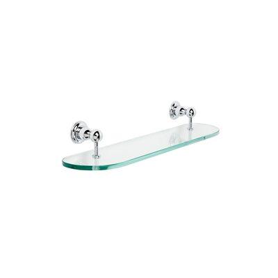 Brodware Winslow Glass Shelf 500mm Chrome - Burdens Plumbing