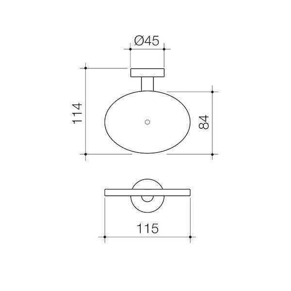 Caroma Cosmo Metal Soap Holder 115mm Chrome - Burdens Plumbing