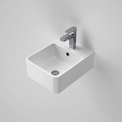 Caroma Cube Wall Basin 320mm X 410mm 0Th White - Burdens Plumbing