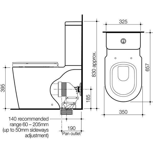 Caroma Liano Wall Faced Toilet Suite - Burdens Plumbing