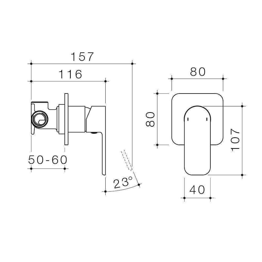 Caroma Luna Bath/Shower Mixer Chrome - Burdens Plumbing