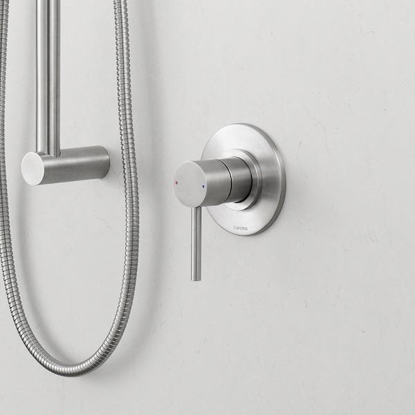 Caroma Titan Stainless Steel Bath/Shower Mixer - Burdens Plumbing