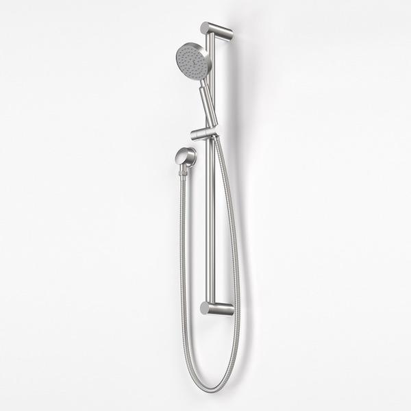 Caroma Titan Stainless Steel Rail Shower (Round Hand Piece) - Burdens Plumbing